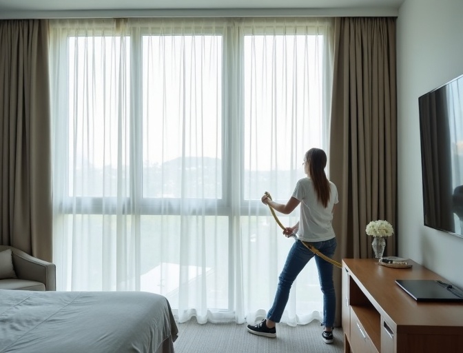 Surfers Paradise Sheer Curtain Cleaning